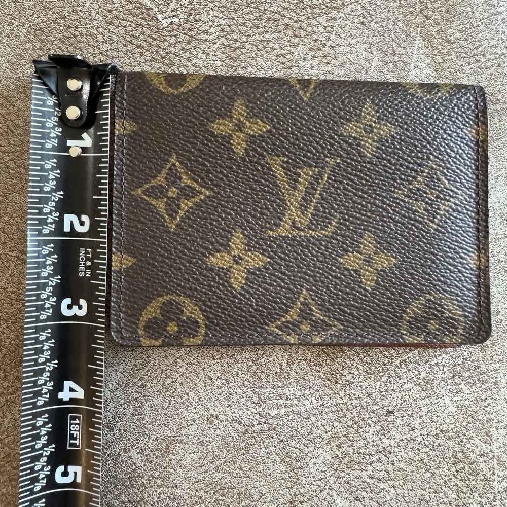 Louis Vuitton Porte 2 Cartes Vertical Monogram ID Pass Card Holder Wallet - Picture 6 of 7